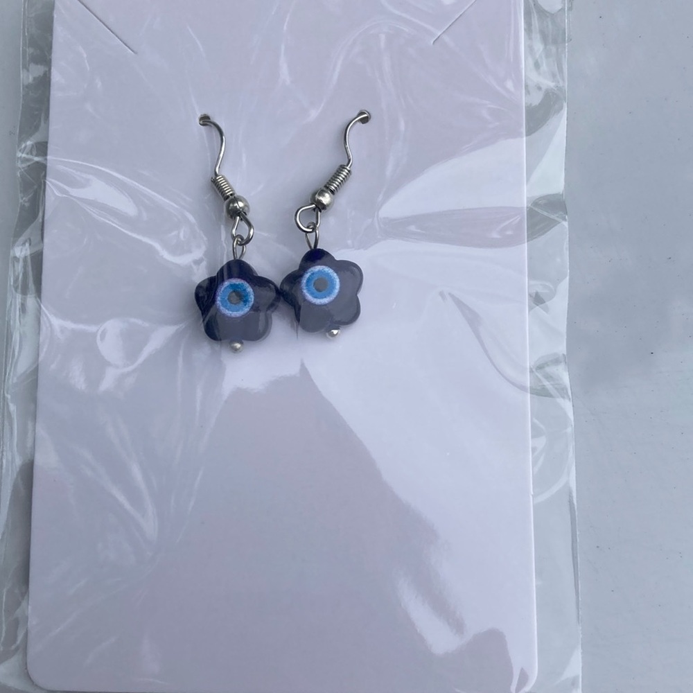 Evil Eye earrings.